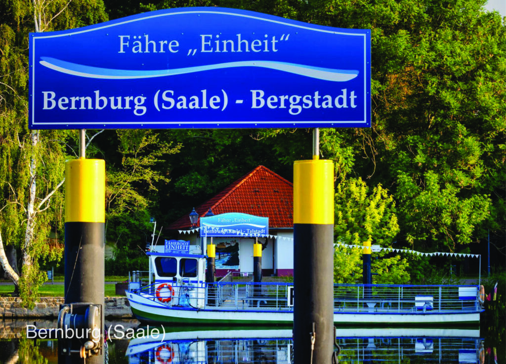 Postkarte Bernburg (Saale) | Motiv 12 Saalefähre "Einheit"
