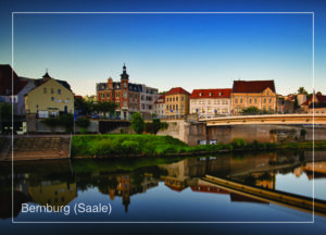 Postkarte Bernburg (Saale) | Motiv 19 Saalplatz Spiegelung
