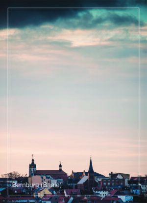 Postkarte Bernburg (Saale) | Motiv 20 Himmel und Bernburg