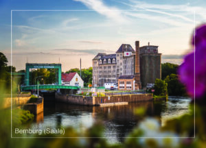 Postkarte Bernburg (Saale) | Motiv 25 Bernburger Schleuse und Getreidemühle