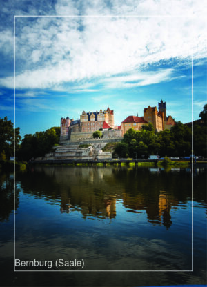 Postkarte Bernburg (Saale) | Motiv 27 Schloss Bernburg im Spiegel