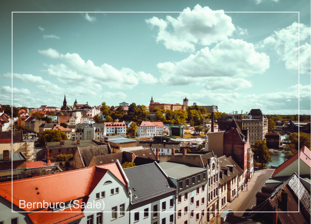 Postkarte Bernburg (Saale) | Motiv 08 Über den Dächern der Stadt