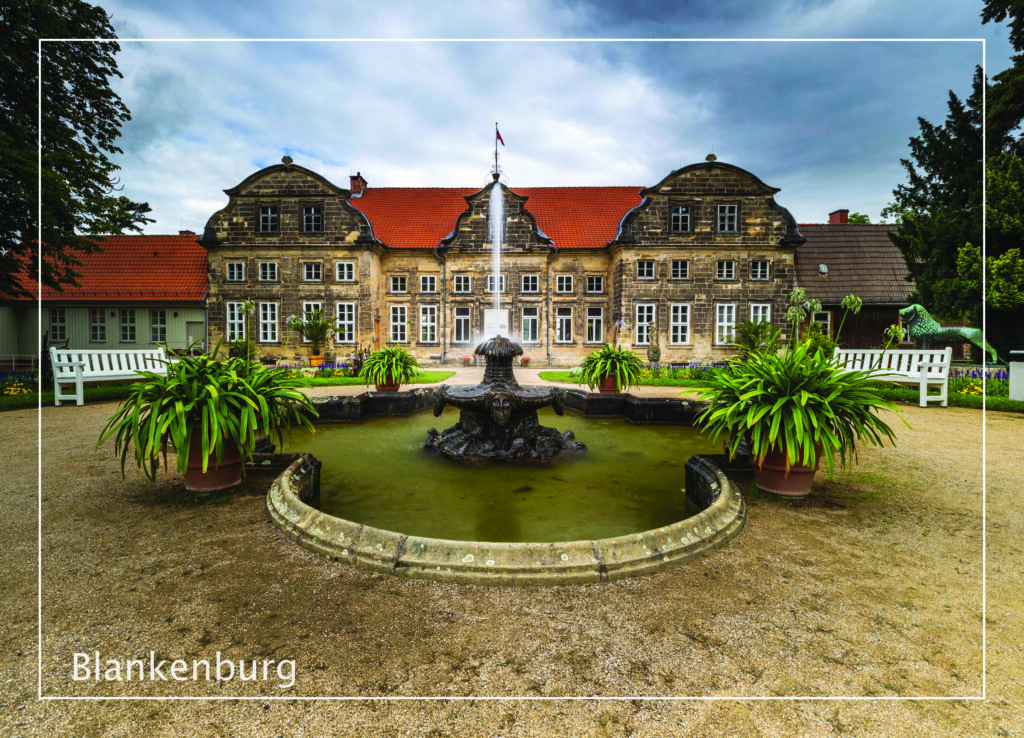 Postkarte Harz | Motiv 14 Barockgarten Fontäne