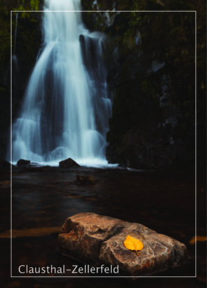 Postkarte Harz | Motiv 23 Spiegelthaler Wasserfall