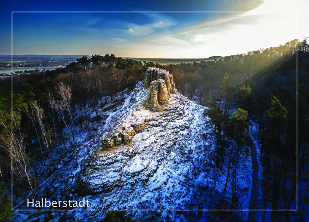 Postkarte Harz | Motiv 26 Klusfelsen im Winter
