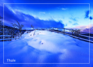 Postkarte Harz | Motiv 36 Roßtrappe an einem Wintermorgen