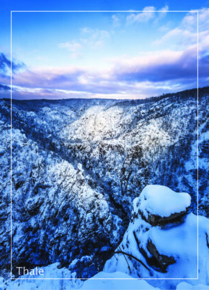 Postkarte Harz | Motiv 37 winterliches Bodetal