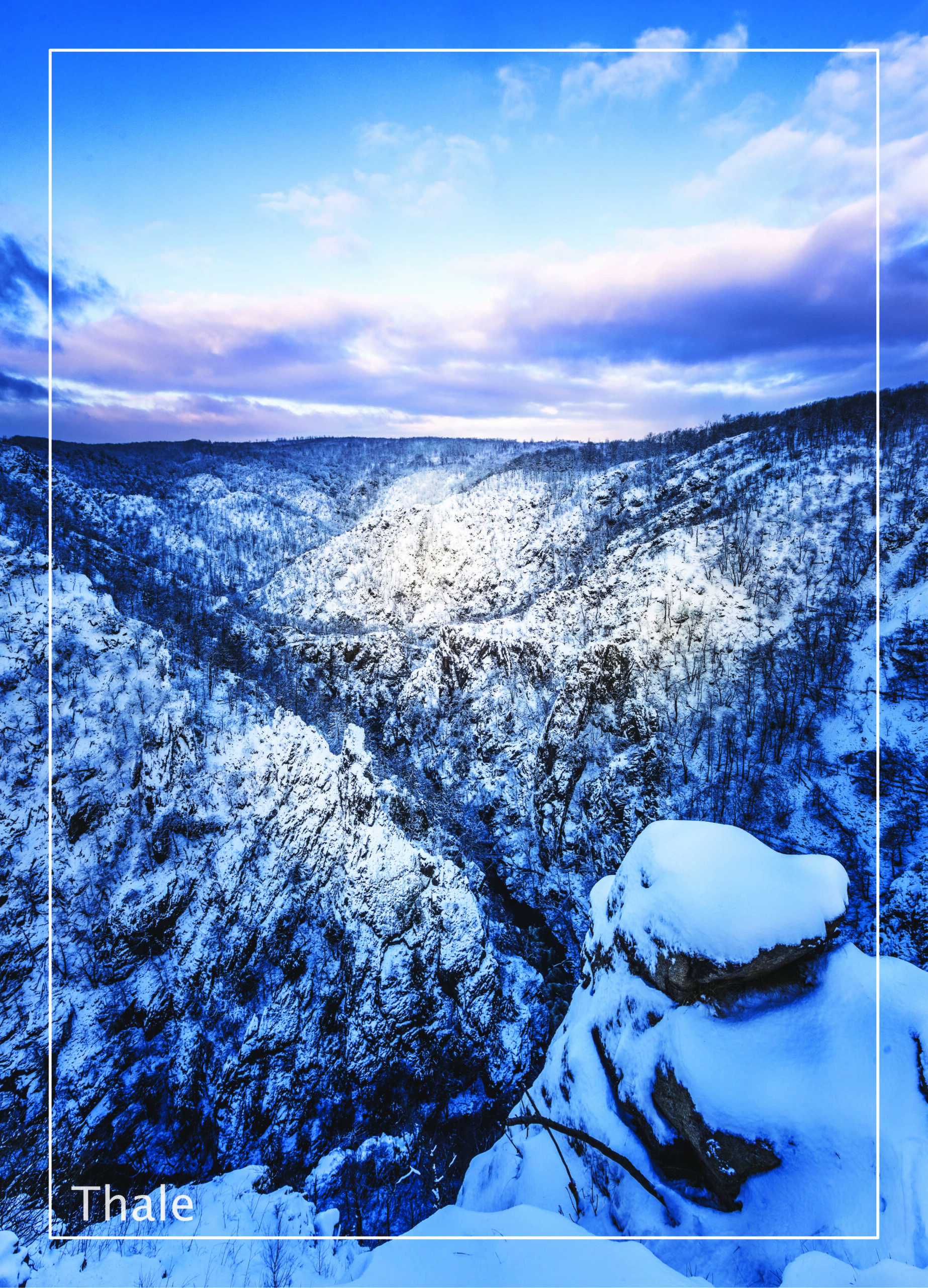 Postkarte Harz | Motiv 37 winterliches Bodetal