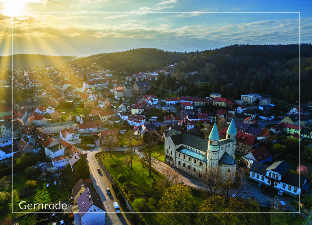 Postkarte Harz | Motiv 45 Sonnenaufgang in Gernrode